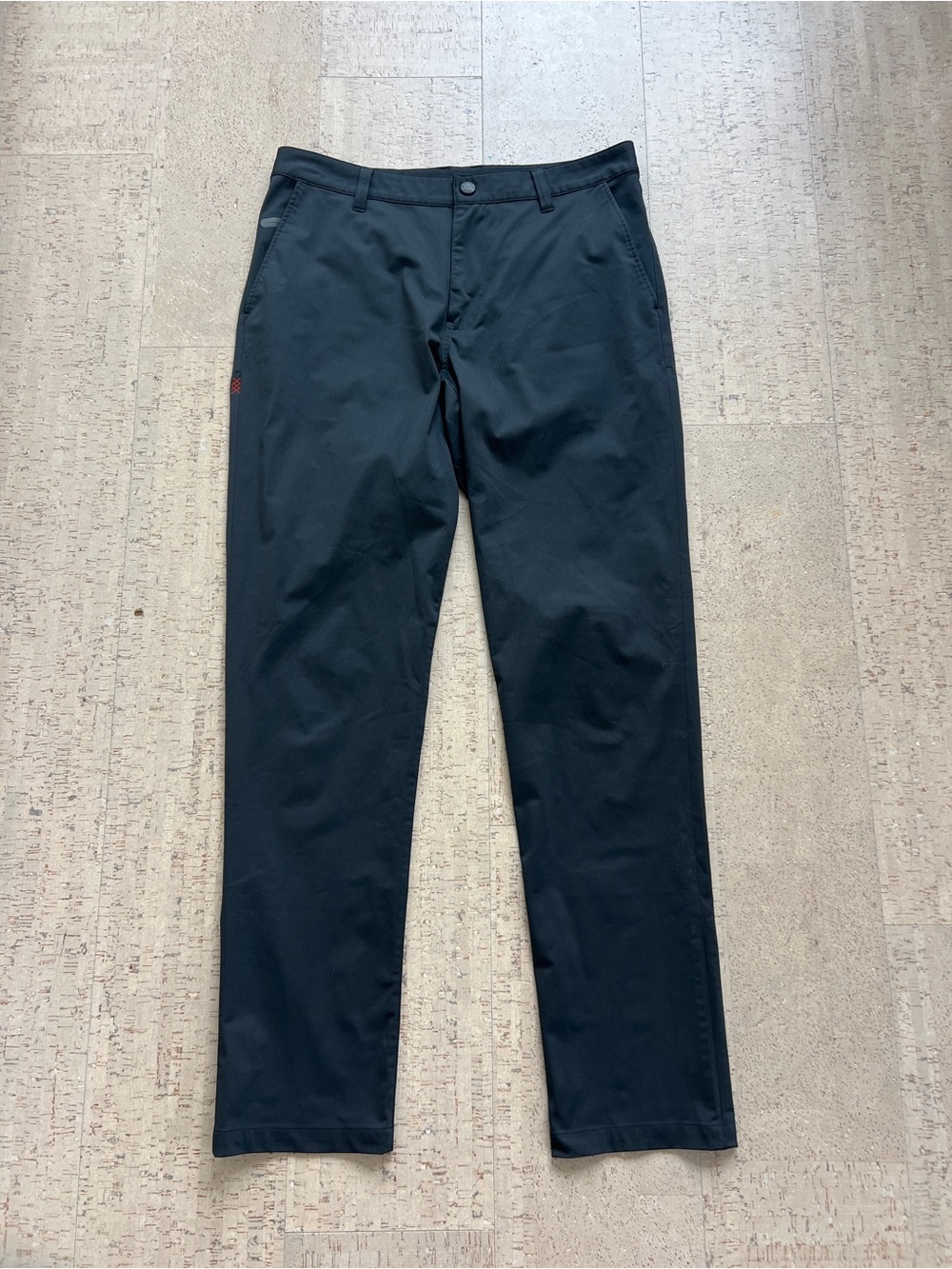 Rhone Mens Performance Pants Black Size 32 Stretch Travel Golf Casual Pants